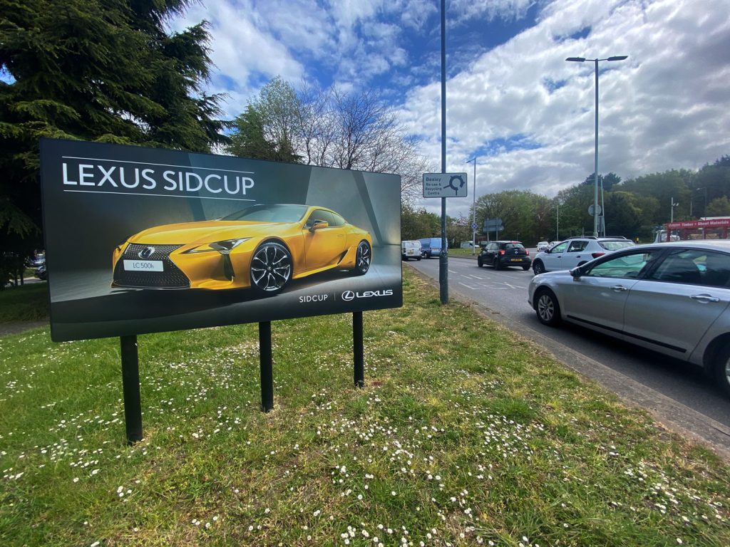 Verge Signage for income generation